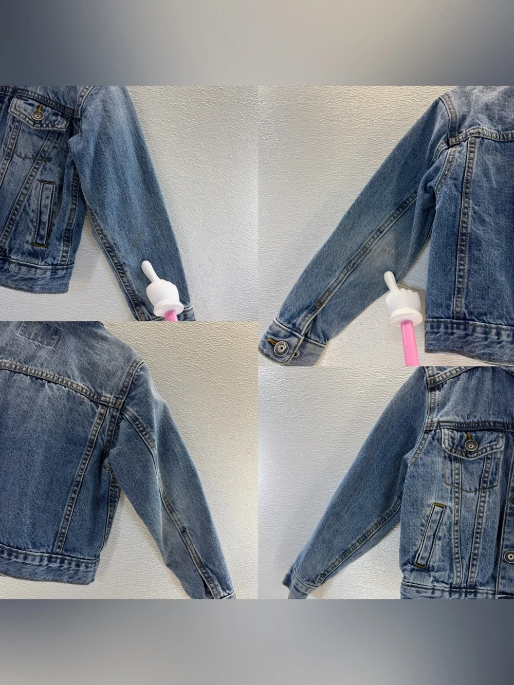 Children’s Place Girls Denim Jacket Size‎ 4 Blue Classic Trucker
